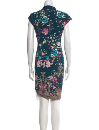Roberto Cavalli Floral Print Mini Dress
