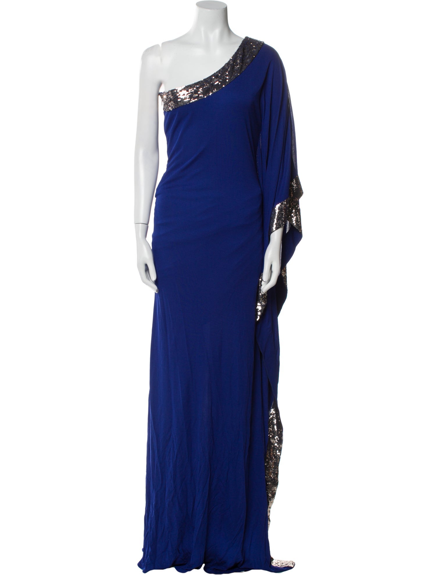 Roberto Cavalli One-Shoulder Long Dress