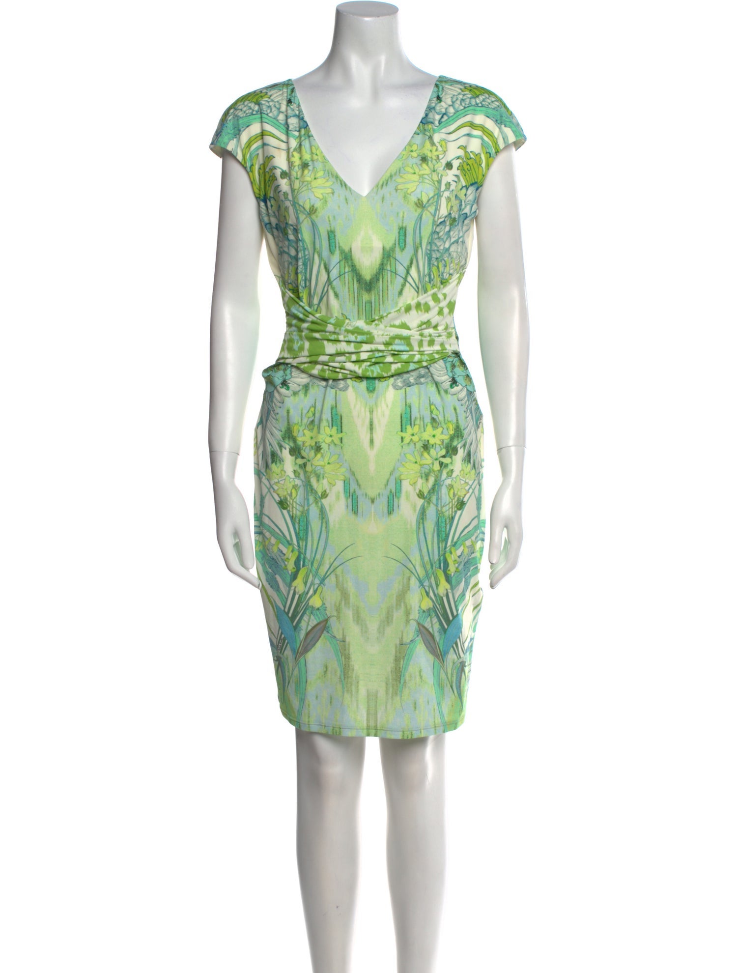 Roberto Cavalli Printed Knee-Length Dress