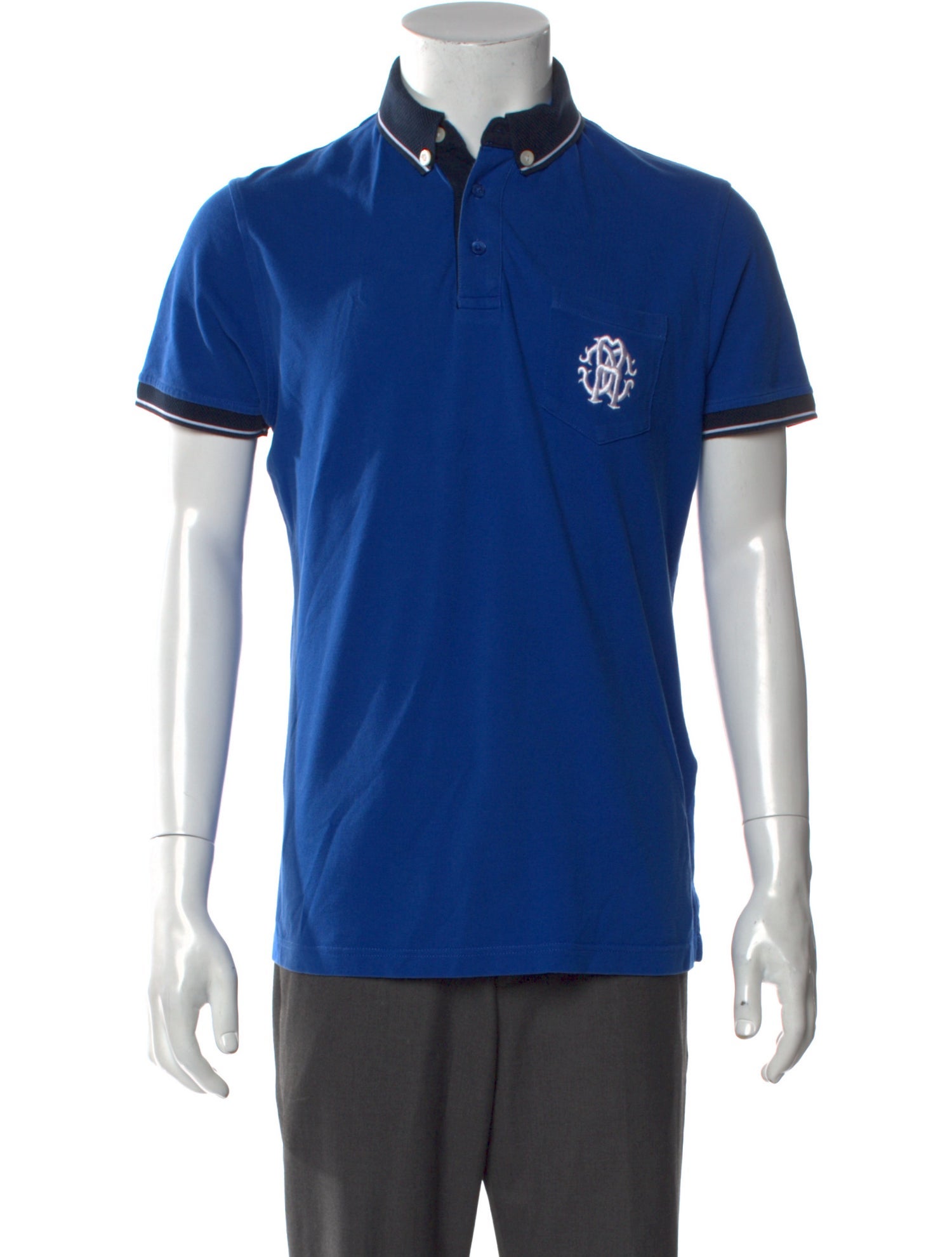 Roberto Cavalli Collar Short Sleeve Polo Shirt