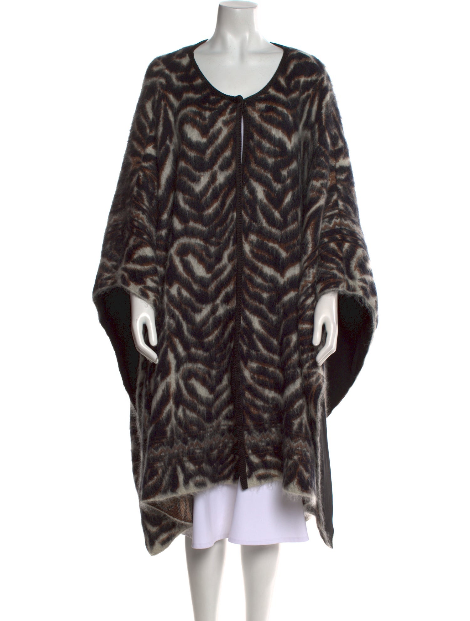 Roberto Cavalli Animal Print Scoop Neck Sweater