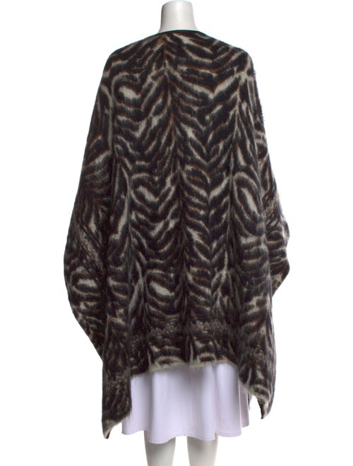Roberto Cavalli Animal Print Scoop Neck Sweater