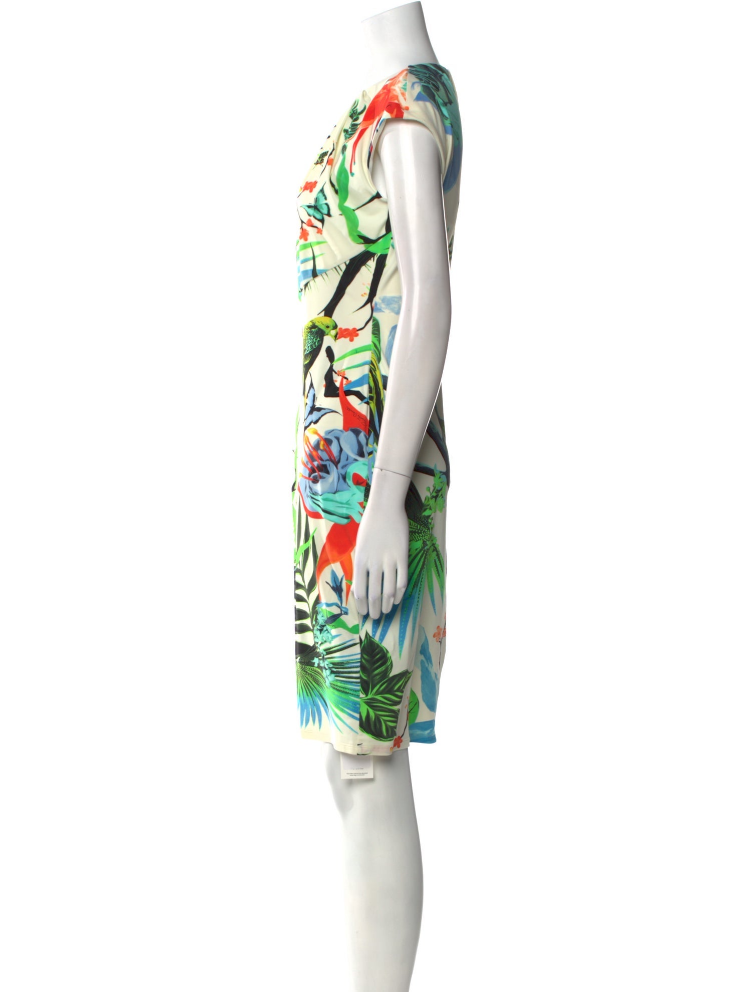 Roberto Cavalli Printed Knee-Length Dress