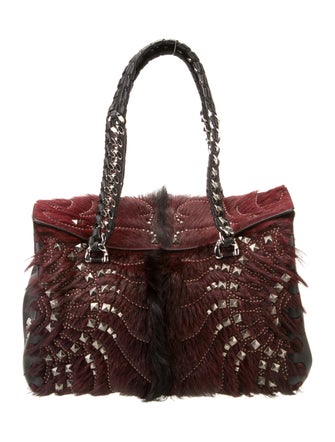 Roberto Cavalli Leather Shoulder Bag