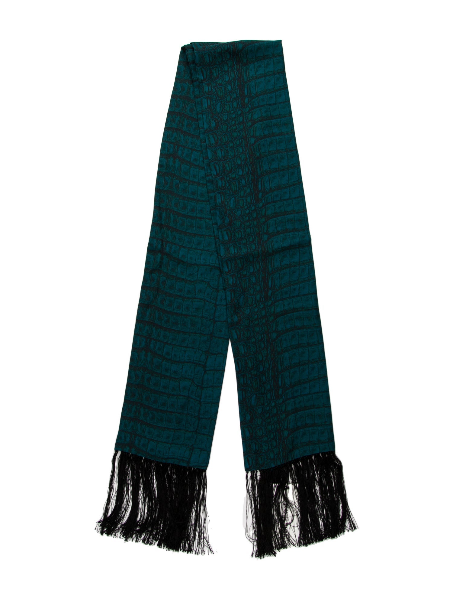 Roberto Cavalli 'Pursuit of Happiness' Striped Harness Animal Print Scarf