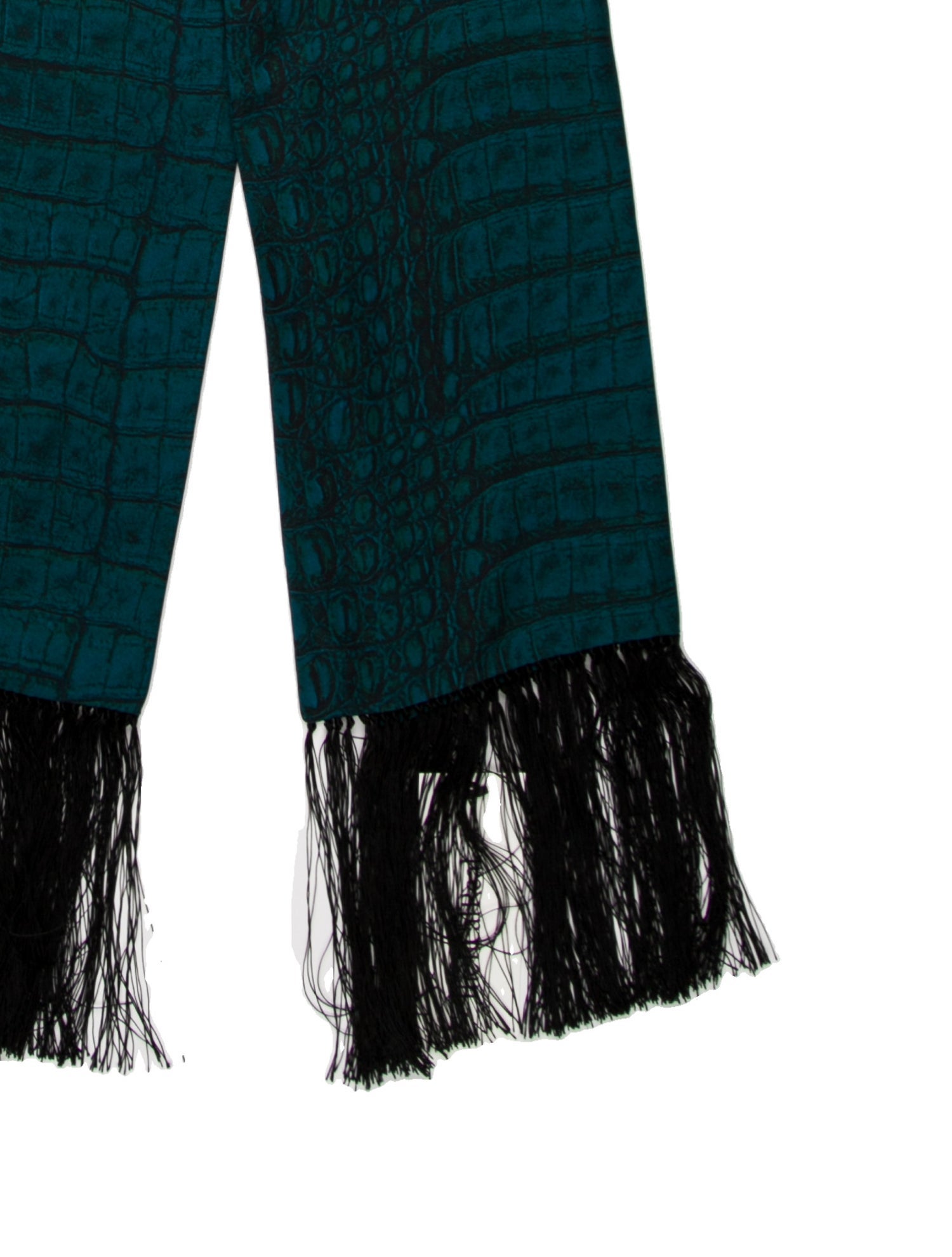 Roberto Cavalli 'Pursuit of Happiness' Striped Harness Animal Print Scarf