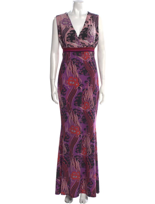 Roberto Cavalli Paisley Print Long Dress