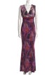 Roberto Cavalli Paisley Print Long Dress