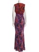 Roberto Cavalli Paisley Print Long Dress