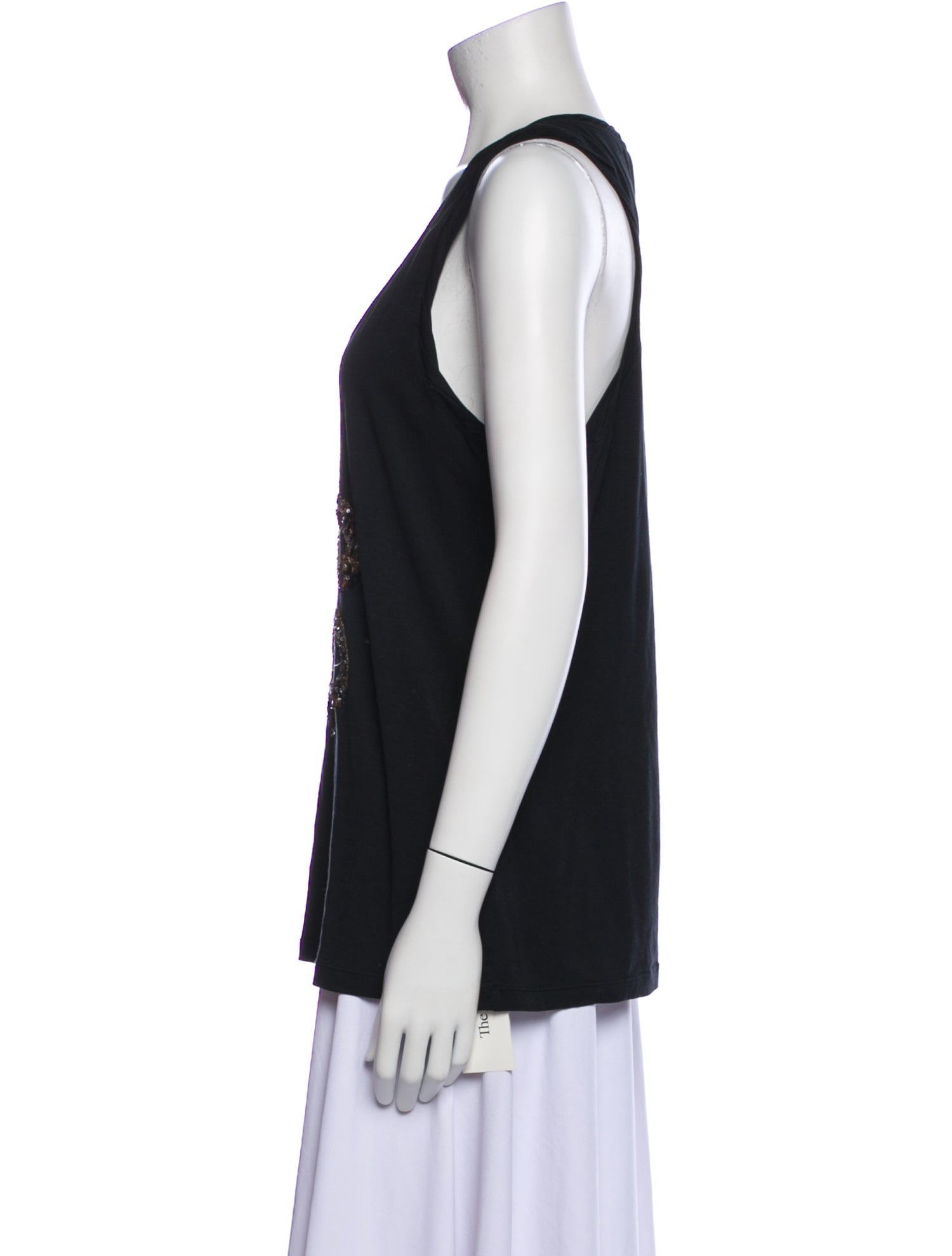 Roberto Cavalli Graphic Print Scoop Neck Top