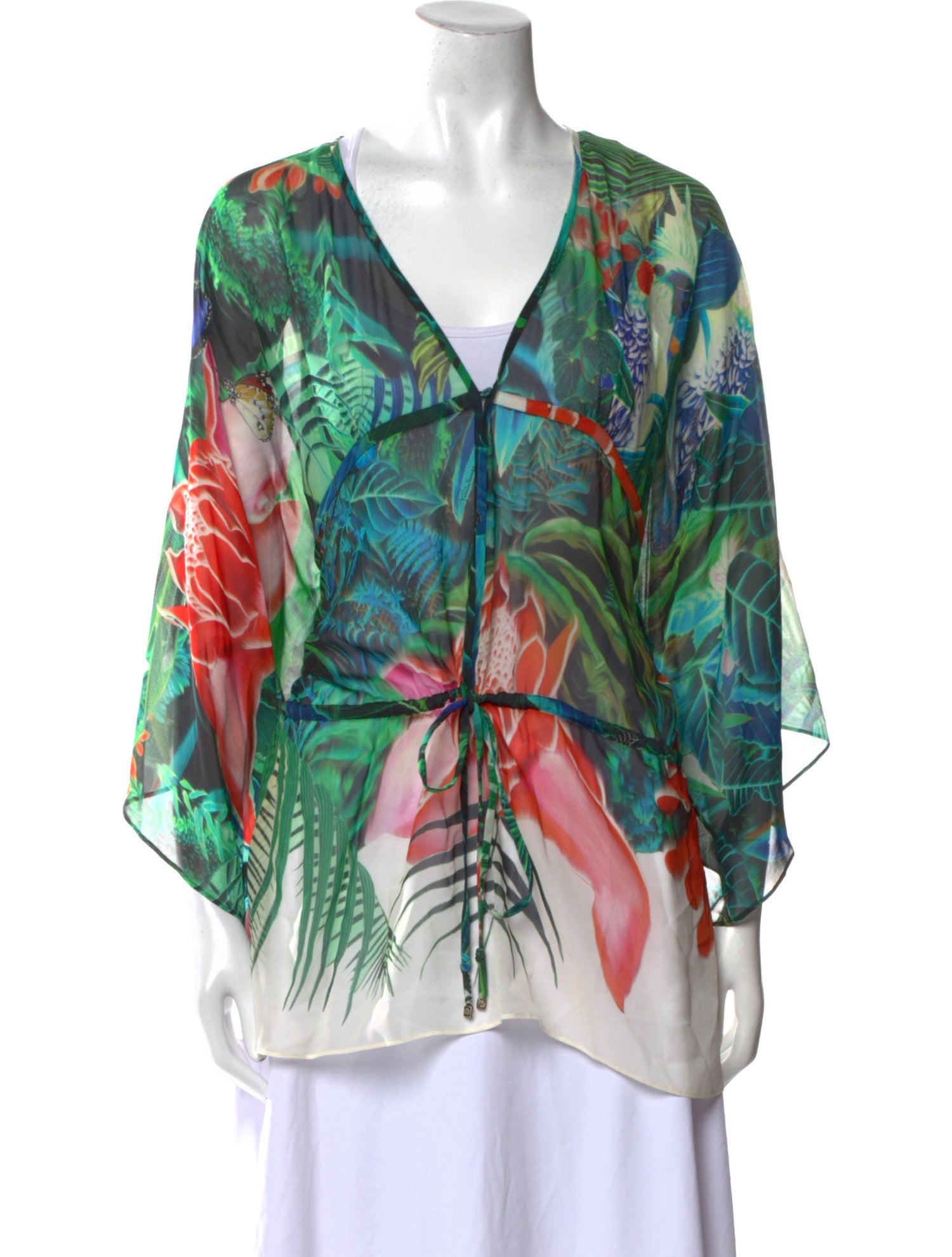 Roberto Cavalli Silk Printed Tunic