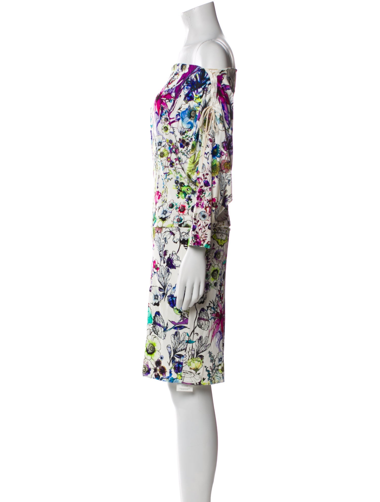 Roberto Cavalli Floral Print Knee-Length Dress