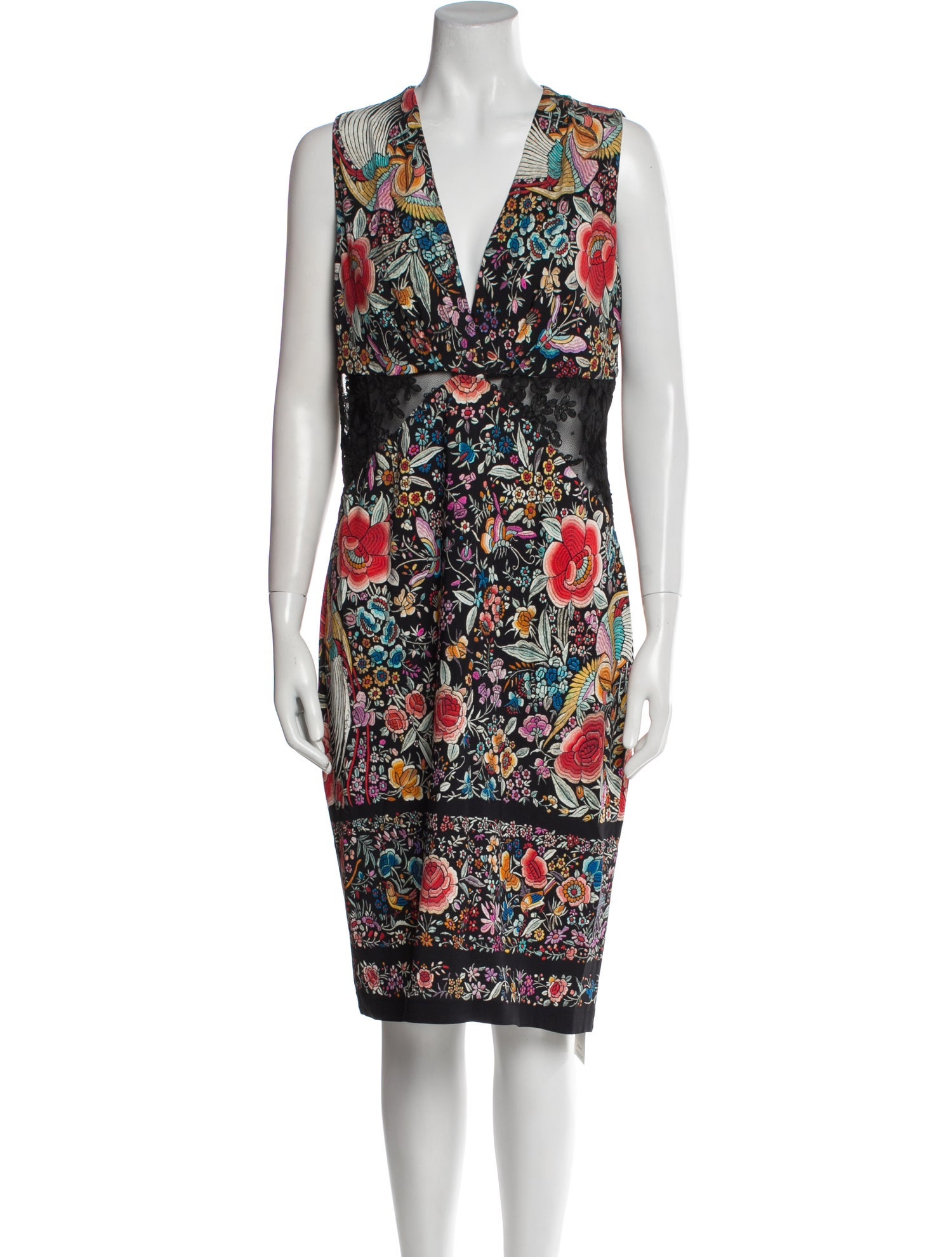 Roberto Cavalli Printed Knee-Length Dress