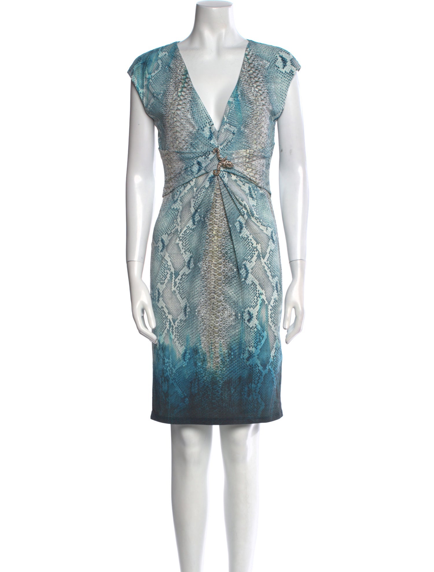 Roberto Cavalli Animal Print Knee-Length Dress