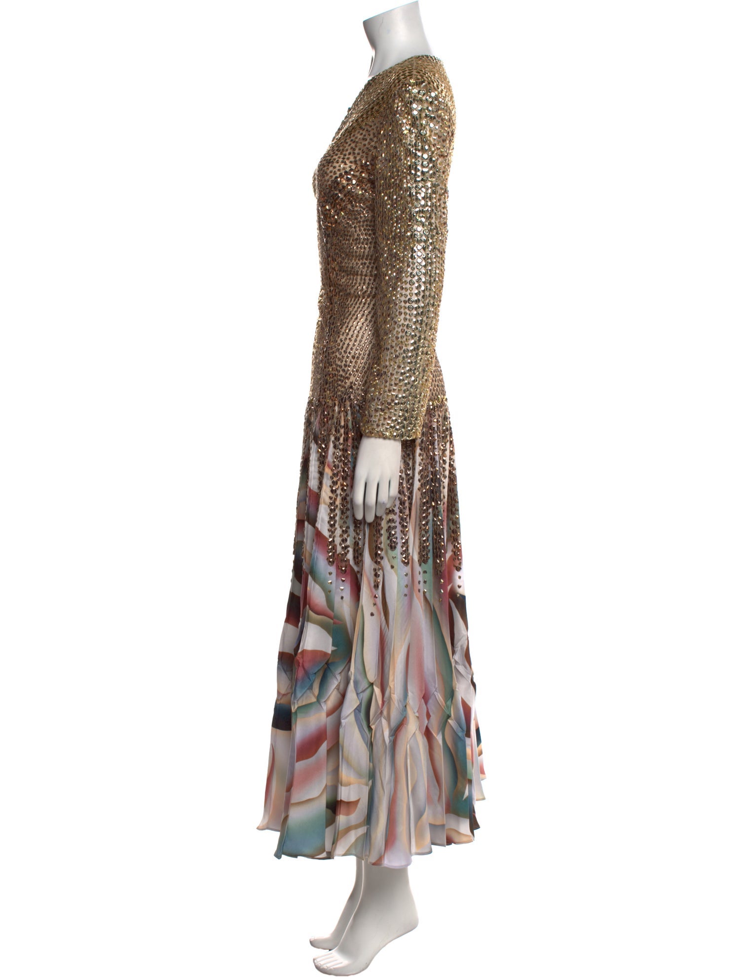 Roberto Cavalli Printed Long Dress