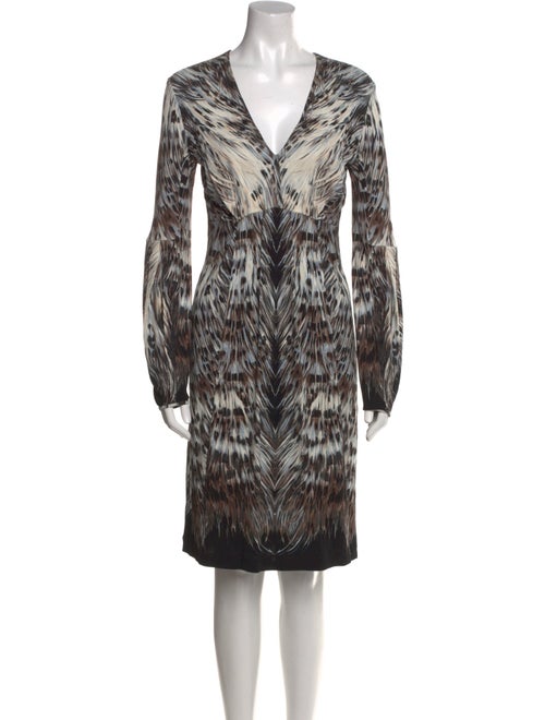 Roberto Cavalli Animal Print Knee-Length Dress