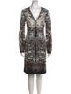 Roberto Cavalli Animal Print Knee-Length Dress