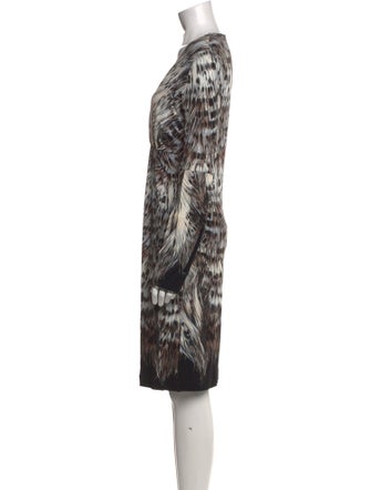 Roberto Cavalli Animal Print Knee-Length Dress