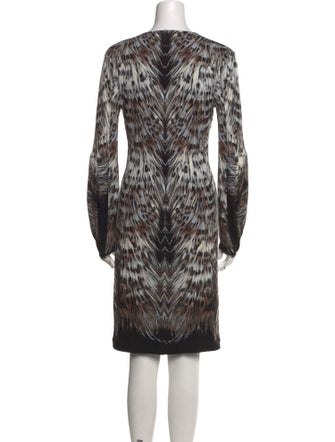 Roberto Cavalli Animal Print Knee-Length Dress