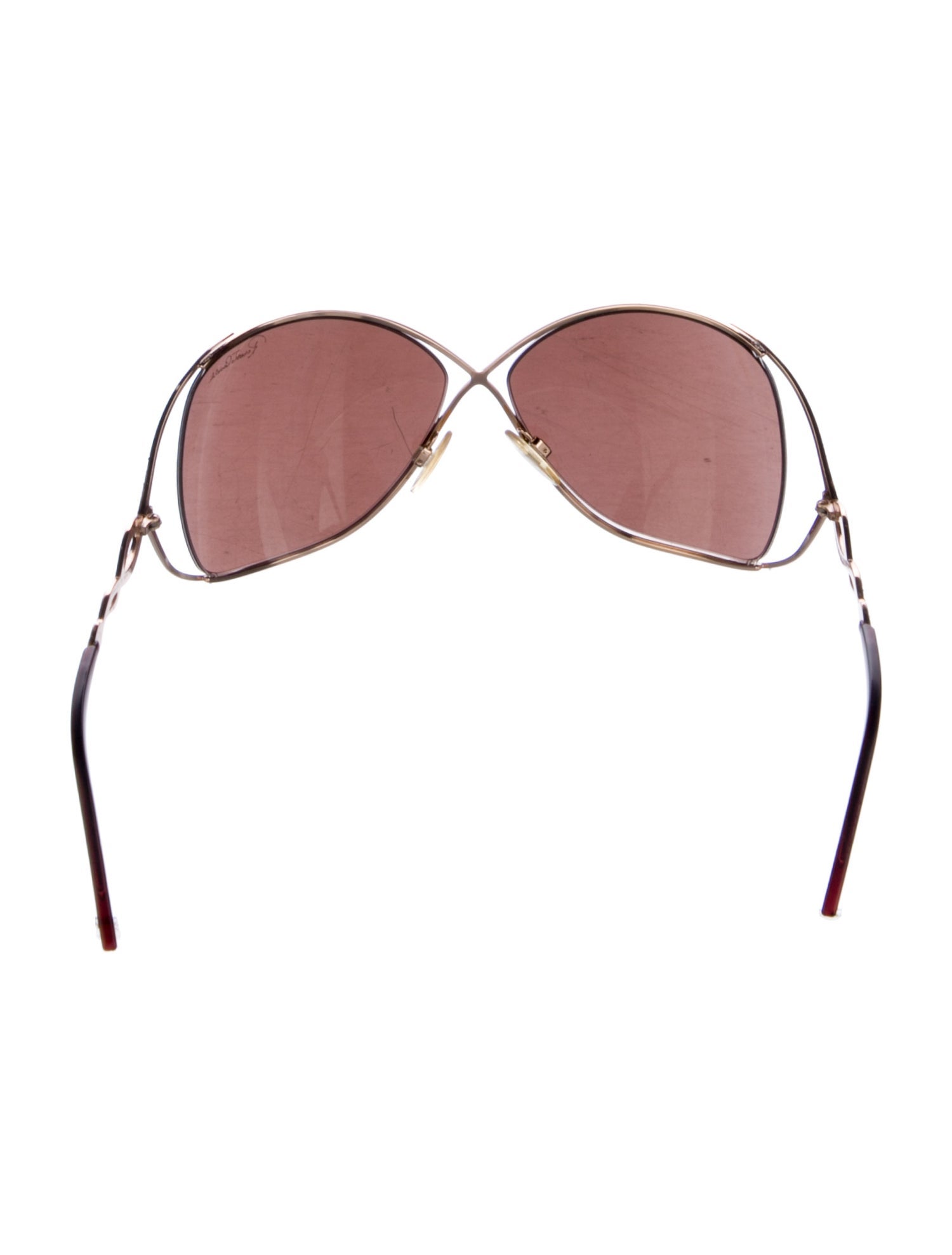 Roberto Cavalli Oversize Mirrored Sunglasses