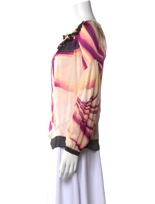 Roberto Cavalli Printed Scoop Neck Blouse