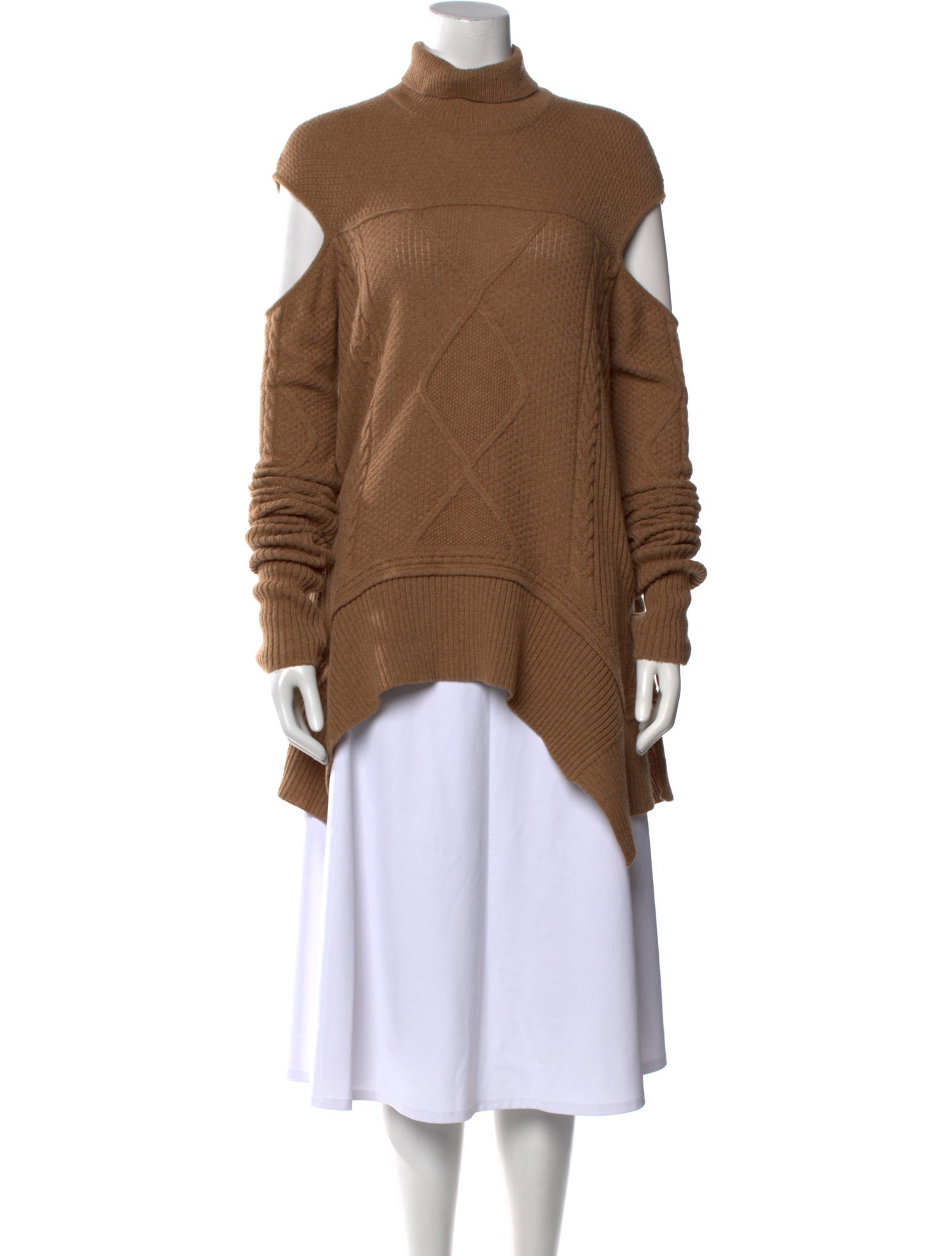 Roberto Cavalli Camel Hair Turtleneck Sweater