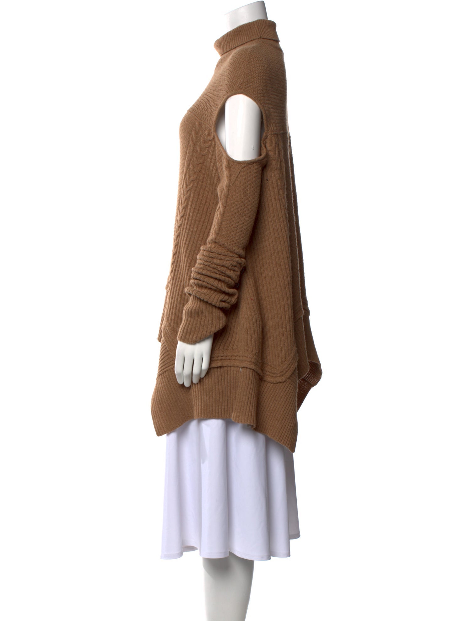 Roberto Cavalli Camel Hair Turtleneck Sweater