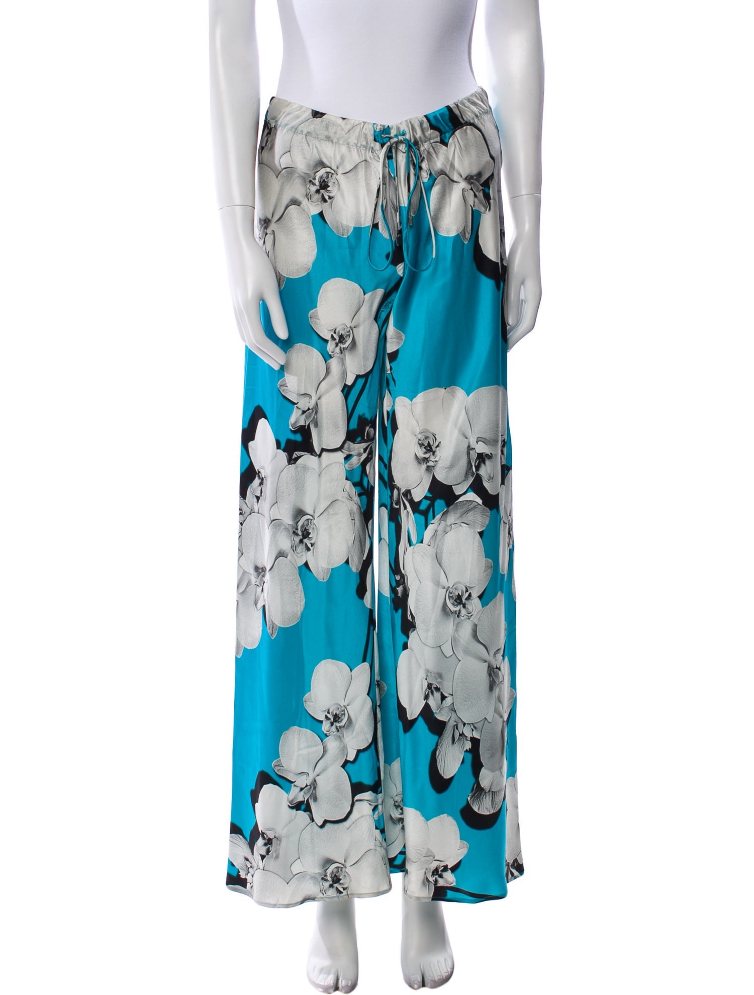 Roberto Cavalli Silk Wide Leg Pants