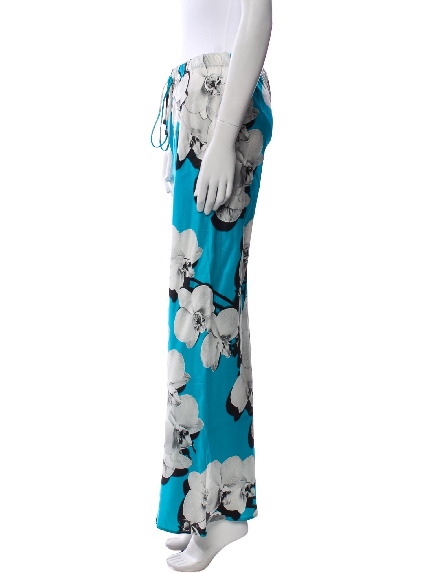 Roberto Cavalli Silk Wide Leg Pants