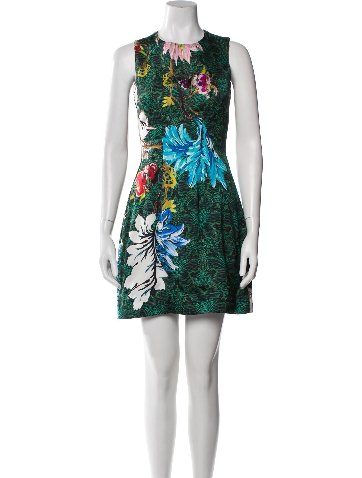 Roberto Cavalli Floral Print Mini Dress