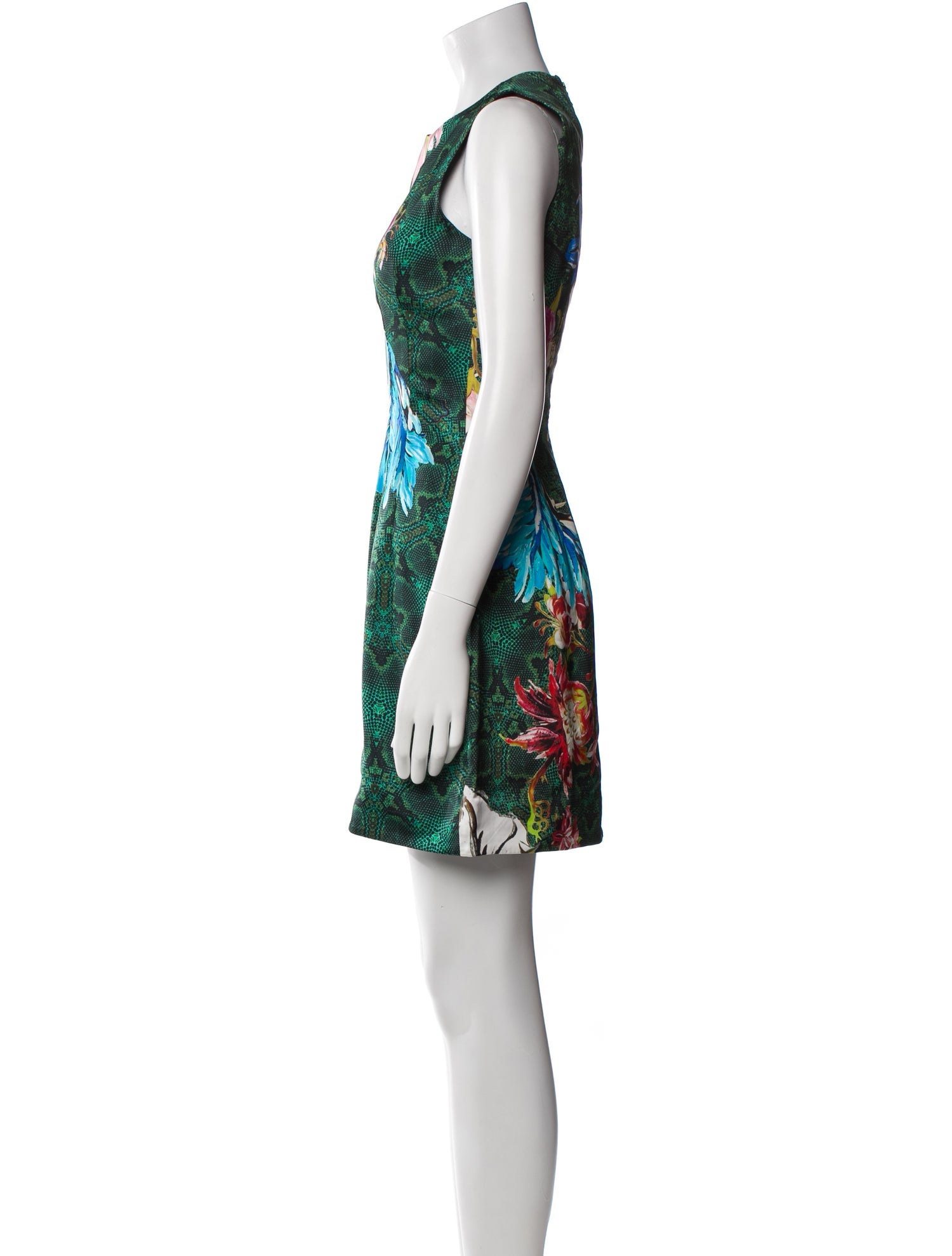 Roberto Cavalli Floral Print Mini Dress