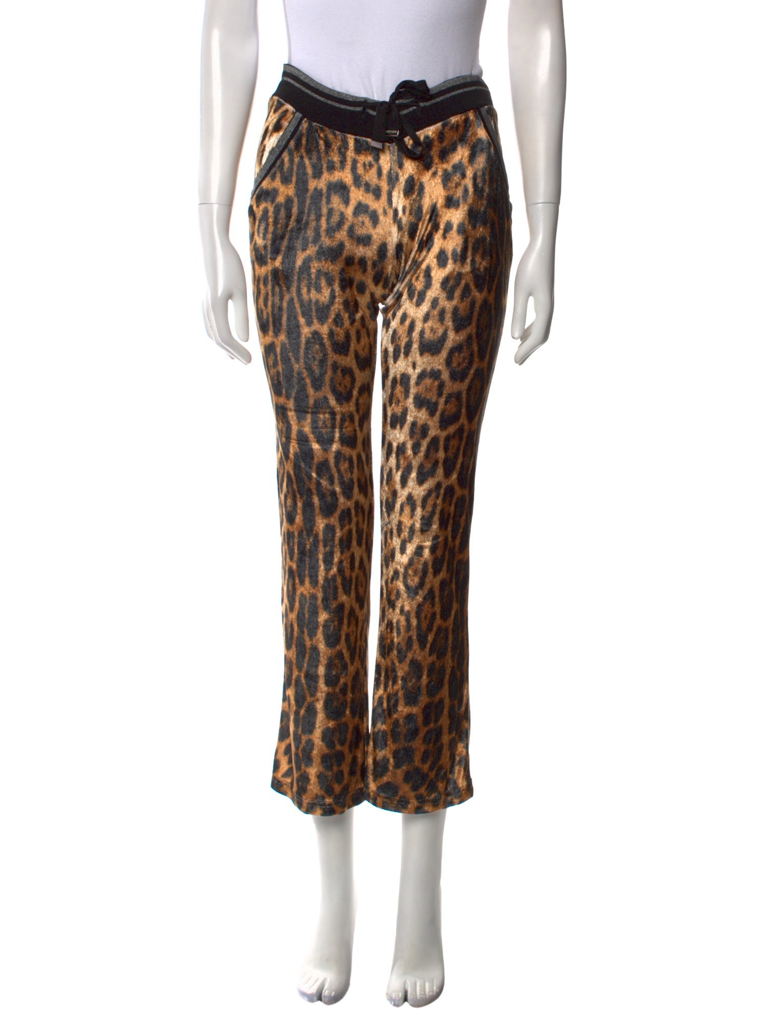 Roberto Cavalli Animal Print Straight Leg Pants