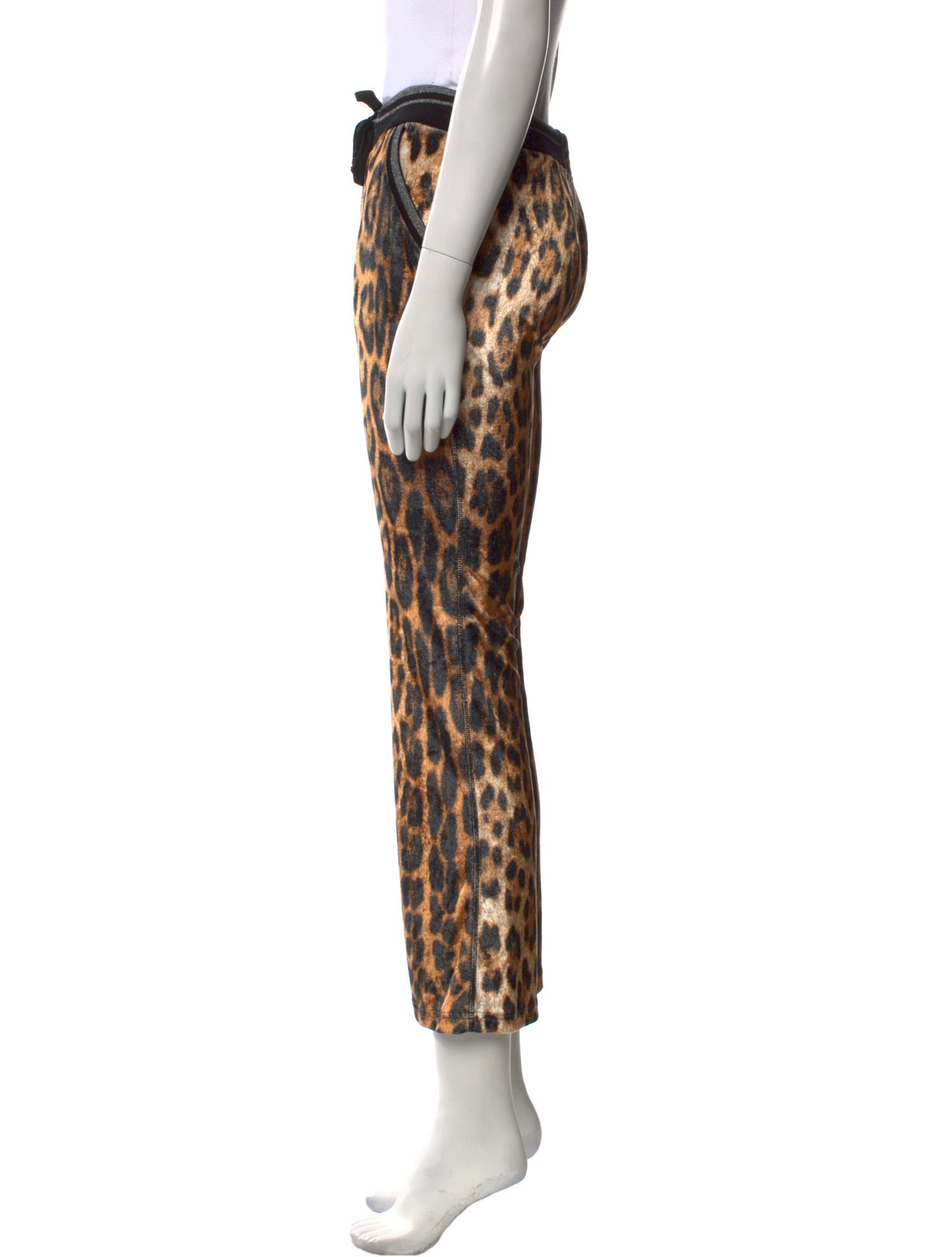 Roberto Cavalli Animal Print Straight Leg Pants
