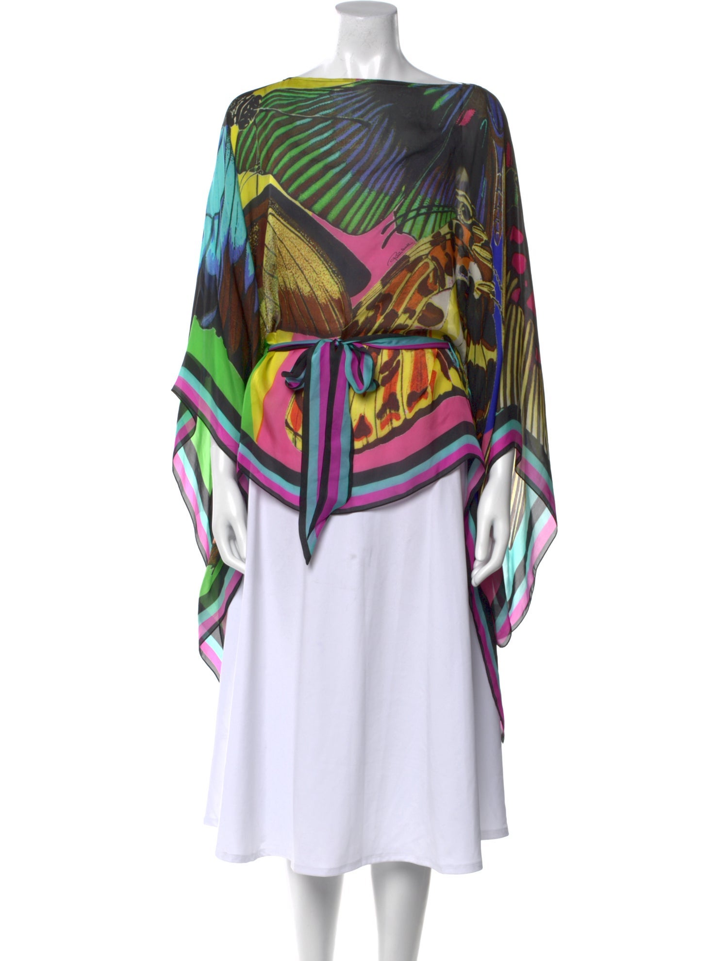 Roberto Cavalli Silk Printed Tunic
