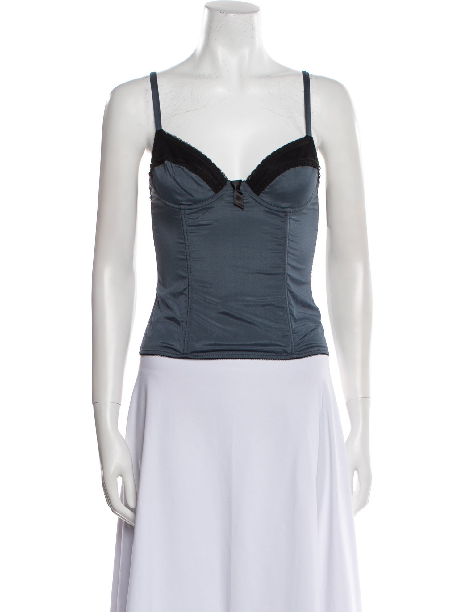 Roberto Cavalli Silk V-Neck Crop Top