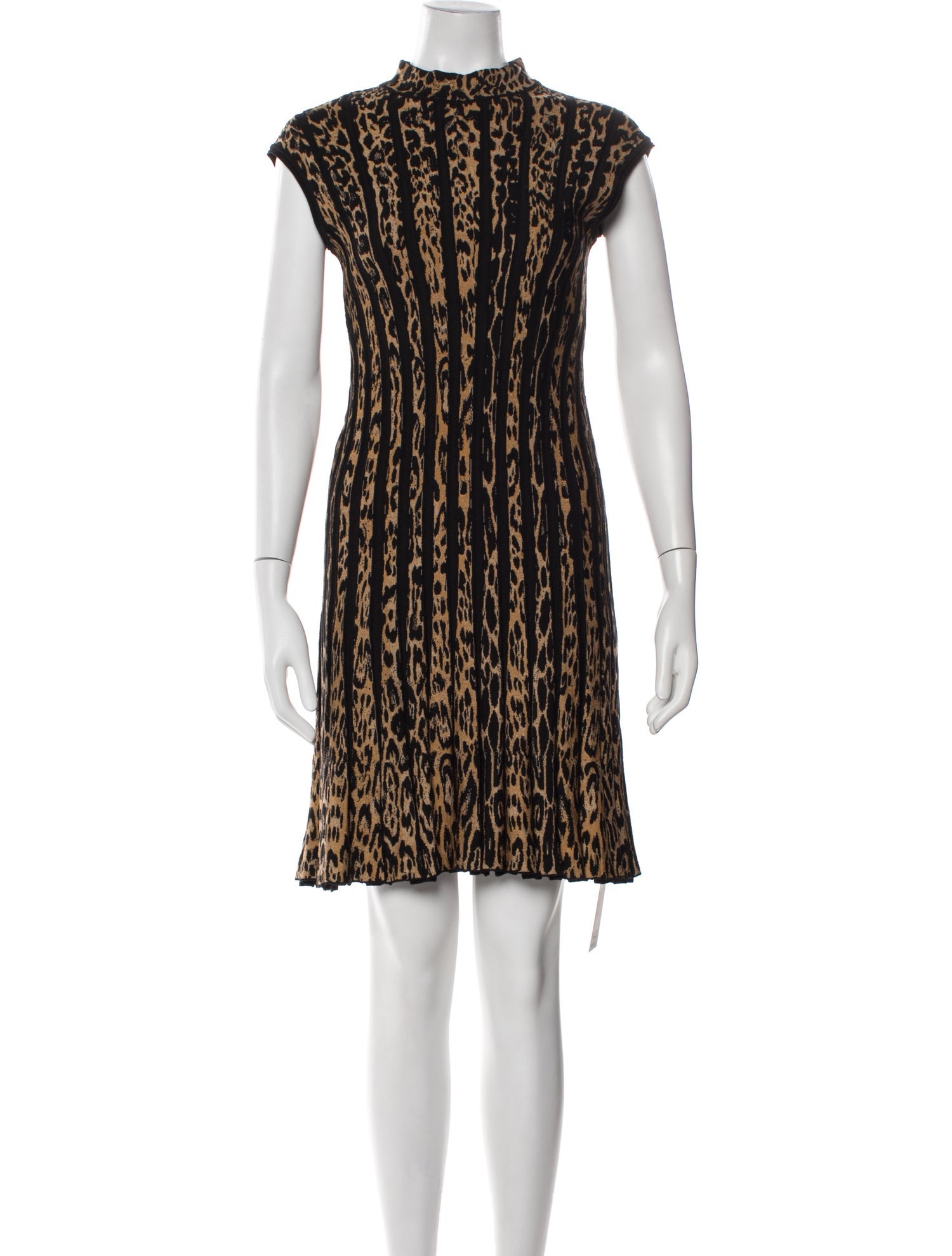 Roberto Cavalli Virgin Wool Knee-Length Dress
