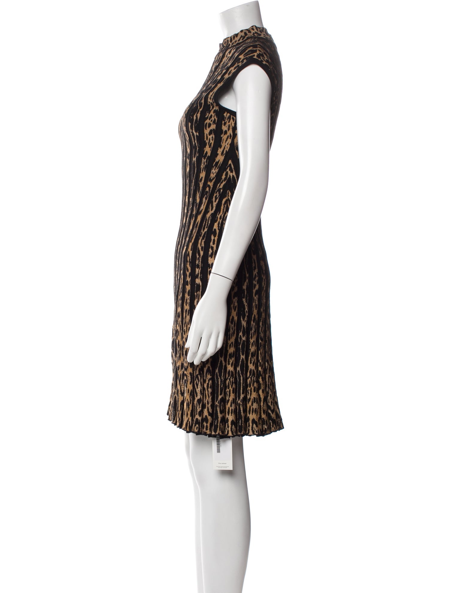 Roberto Cavalli Virgin Wool Knee-Length Dress