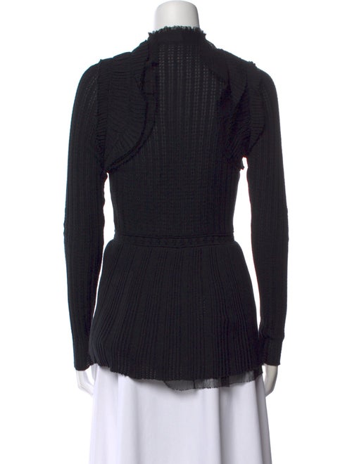 Roberto Cavalli Silk Mock Neck Blouse