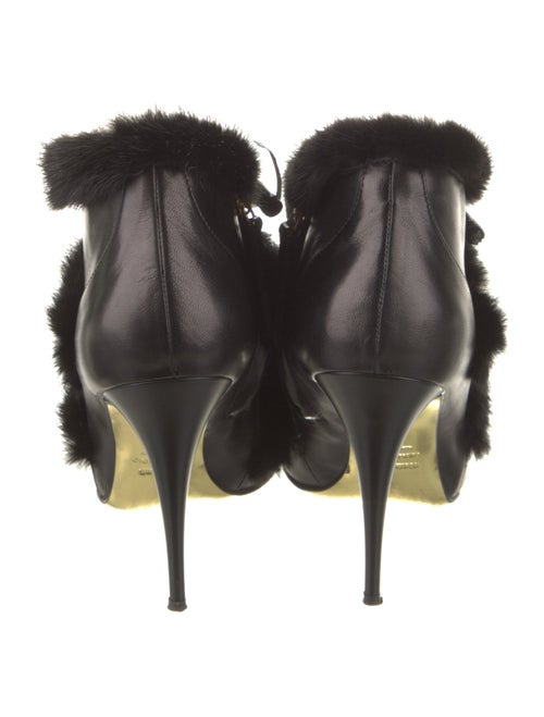 Roberto Cavalli Leather Bow Accents Lace-Up Boots