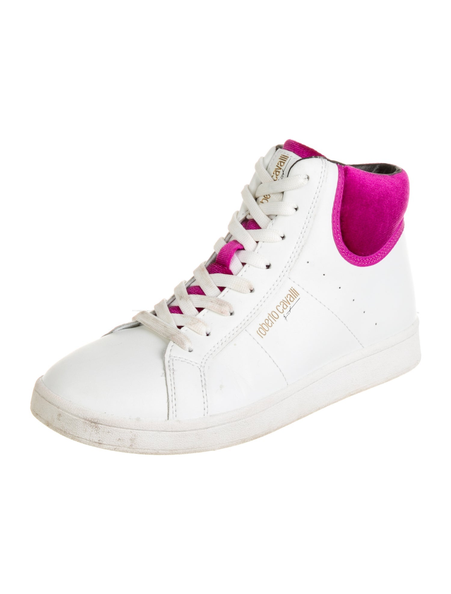 Roberto Cavalli Leather Sneakers