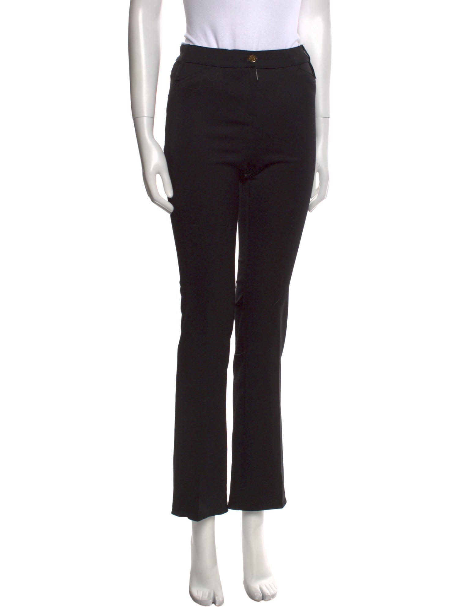 Roberto Cavalli Wool Straight Leg Pants