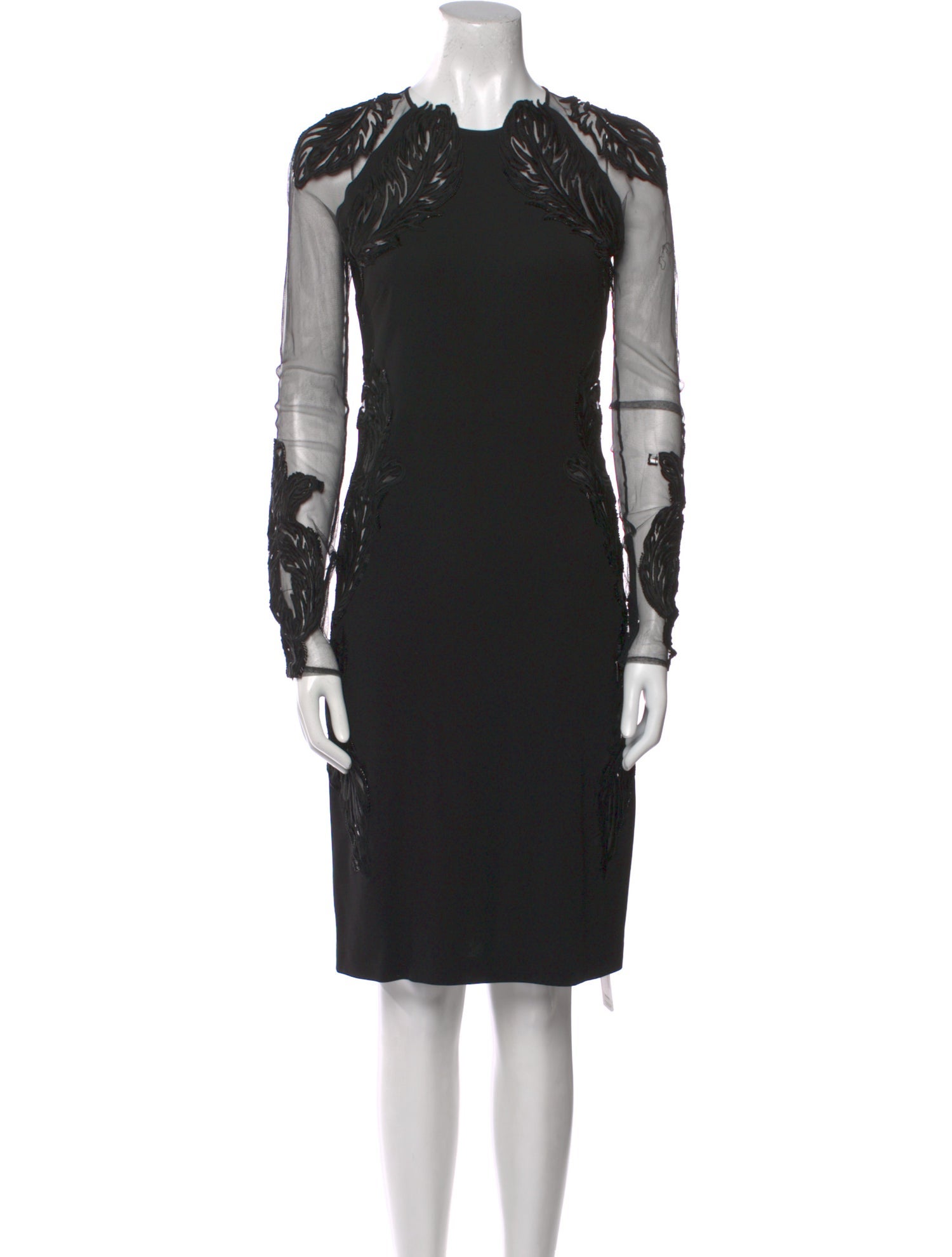 Roberto Cavalli Crew Neck Knee-Length Dress