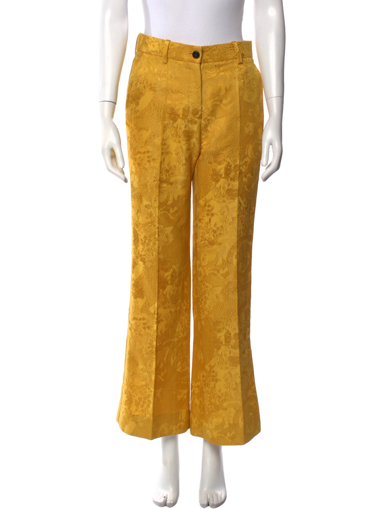 Roberto Cavalli Wool Wide Leg Pants