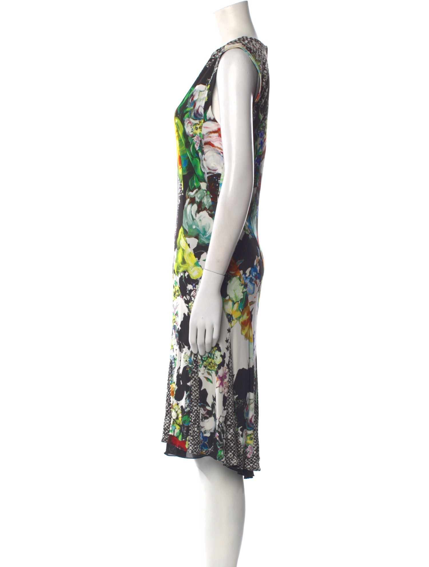 Roberto Cavalli Printed Midi Length Dress