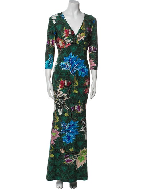 Roberto Cavalli Floral Print Long Dress