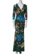 Roberto Cavalli Floral Print Long Dress