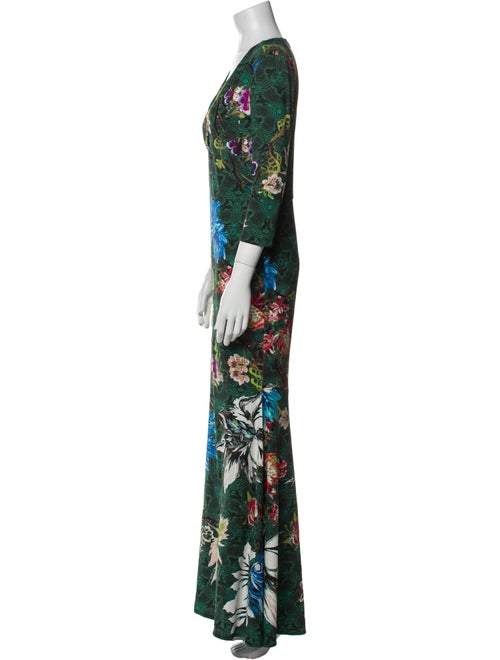 Roberto Cavalli Floral Print Long Dress