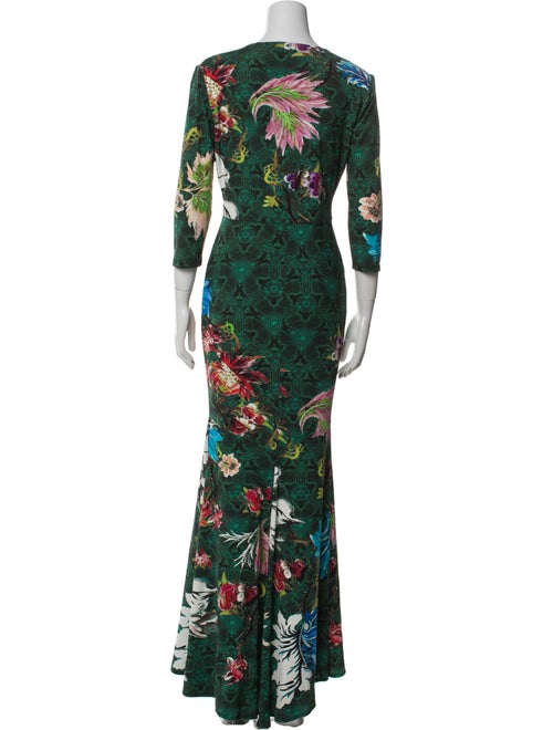 Roberto Cavalli Floral Print Long Dress