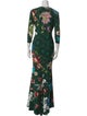 Roberto Cavalli Floral Print Long Dress
