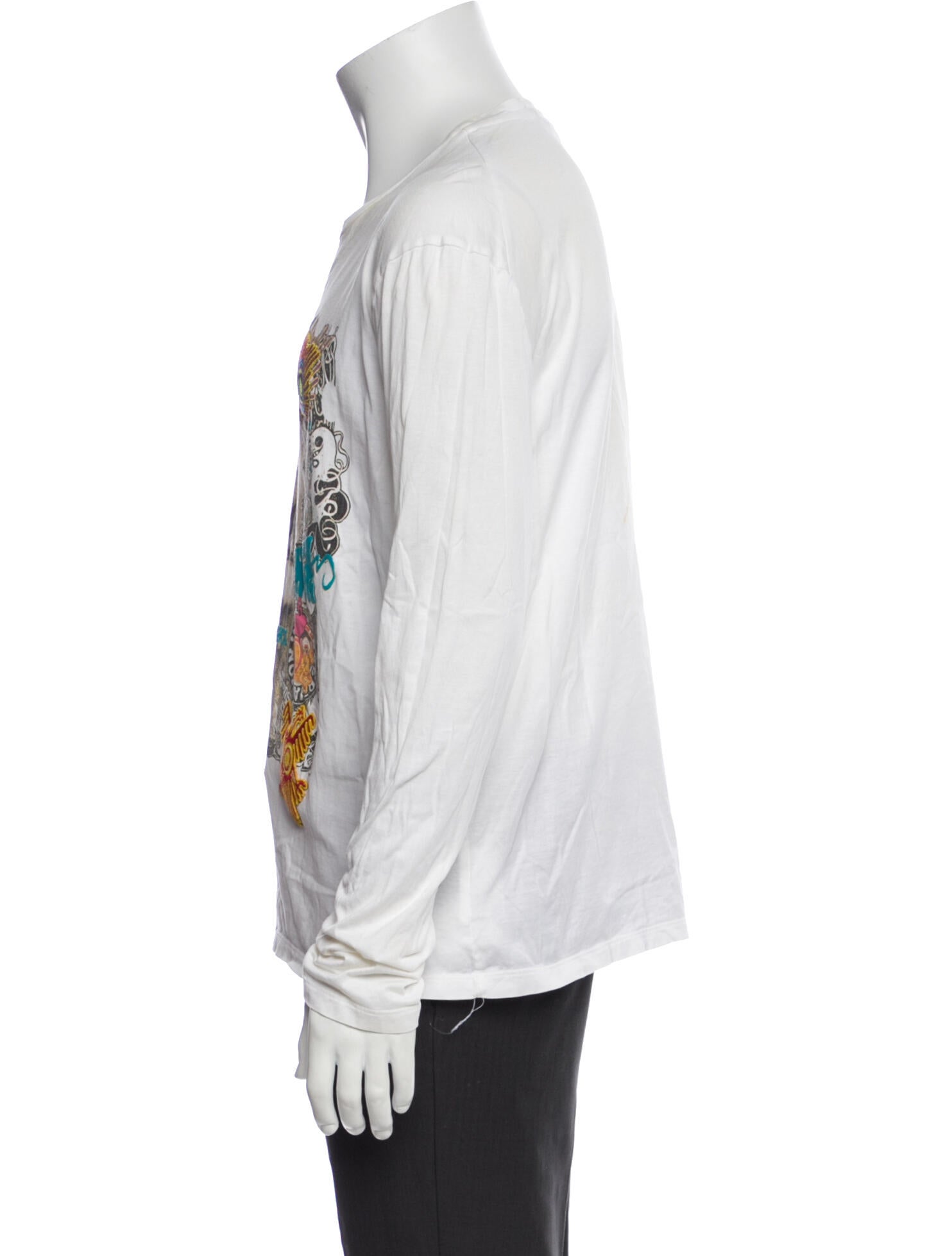 Roberto Cavalli Graphic Print Crew Neck Henley